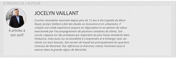 Photo et texte de notre courtier immobilier Jocelyn Vaillant