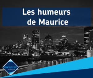 Photo de Montréal prise par Maurice Nantel avec logo de Via Capitale du Mont-Royal