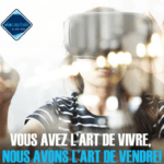 Publicité Via Capitale du Mont-Royal avec jeune fille portant un casque de réalité virtuelle