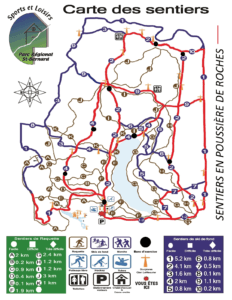 Image de la carte des sentiers du Parc régional de St-Bernard de Lacolle